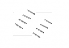 Traxxas metal Pins, axle (2.5x12mm) (8), silver color