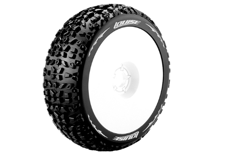 Колеса в сборе для автомоделей 1/8 BUGGY HEX 17mm (2шт)