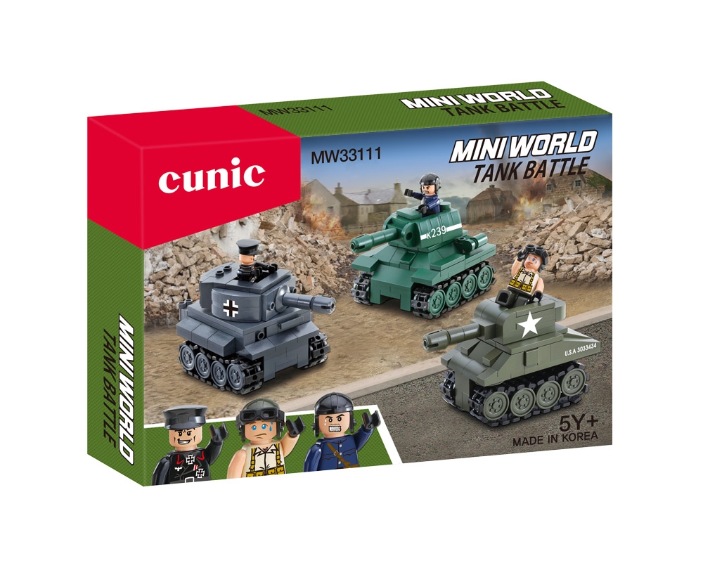 Конструктор CUNIC МИНИ МИРОВАЯ ТАНКОВАЯ БИТВА