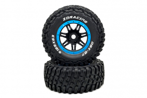 ZD RACING parts Wheel &amp; Tire Set(blue)