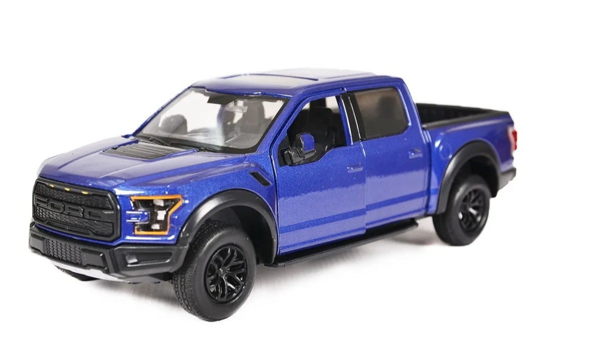 Мод. маш. 1:24 Motormax 79344 2017 Ford F150 Raptor Синий в/к