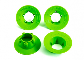 TRAXXAS запчасти WHEEL COVERS GREEN (9572)