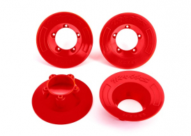 TRAXXAS запчасти WHEEL COVERS RED (9572)