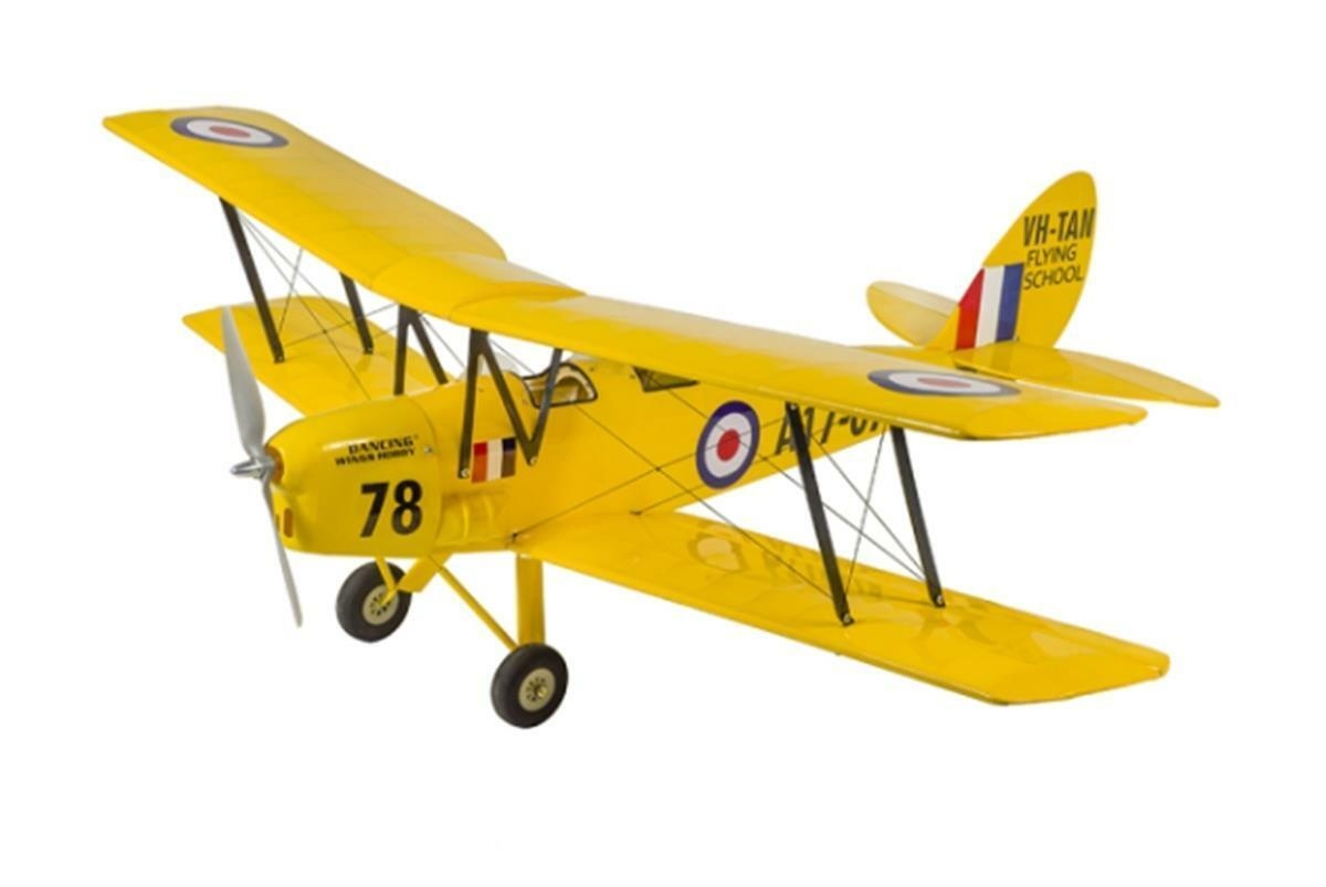 Самолет для сборки SCG39 0.8M Tiger Moth ARF+Motor+Servo+RX 444 (2in1 15A ESC+DSMX/2)
