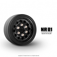 Gmade parts Gmade 1.9 NR01 beadlock wheels (Black) (2)