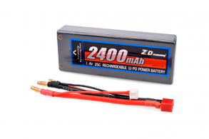 ZD RACING Batt ZD Racing 7.4V 2400mAh 25C 2S Li-PO Battery for 1/10 RC Car 