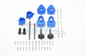 GPM-Racing ALUMINUM REAR GEAR BOX MOUNTS+KNUCKLE ARMS+SPINDLE GEAR+REAR AXLE SHAFT -54PC SET